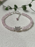 Pulsera cuarzo rosa
